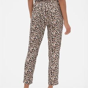 Banana Republic 100% Lyocell Leopard Print Ankle Pull-on Pants